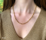 Gold Pur: Bildschönes Glieder Collier (oval & rund) #7