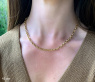 Gold Pur: Bildschönes Glieder Collier (oval & rund) #3