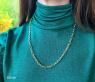 Gold Pur: Bildschönes Glieder Collier (oval & rund) #8