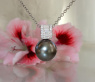 Eleganter Tahitiperle Anhänger mit Baguette Diamanten #8