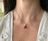 Eleganter Tahitiperle Anhänger mit Baguette Diamanten #2