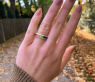 Bildschöner Regenbogen Saphir Ring mit Brillanten #6