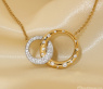 Wunderschöne Brillanten Kreis Halskette „Golden Circle“ #1