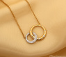 Wunderschöne Brillanten Kreis Halskette „Golden Circle“ #2