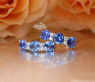 Charmante Saphir Ohrringe mit Brillanten #2