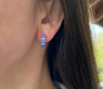 Charmante Saphir Ohrringe mit Brillanten #3