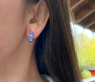 Charmante Saphir Ohrringe mit Brillanten #6