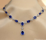 Ausgesuchtes Saphir Collier mit Brillanten #1