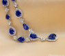 Ausgesuchtes Saphir Collier mit Brillanten #9