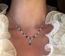 Ausgesuchtes Saphir Collier mit Brillanten #2