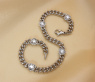 Wundervolles Panzerarmband mit Brillanten im Herz Design #12