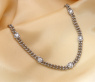 Wundervolles Panzerarmband mit Brillanten im Herz Design #10