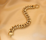 Gold Pur: Spektakuläres Panzer Armband (60 Gramm GG585 15 mm) #4