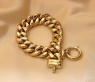 Gold Pur: Spektakuläres Panzer Armband (60 Gramm GG585 15 mm) #6