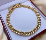 Gold Pur: Gigantisches Panzer Collier (140 Gramm GG585, 15 mm) #13
