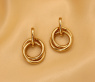 Gold Pur: Verschlungene Ohrringe in Gelbgold 585 #1