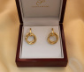 Gold Pur: Verschlungene Ohrringe in Gelbgold 585 #5