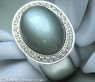 Schwerer Mondstein Ring mit Brillanten #5
