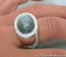 Schwerer Mondstein Ring mit Brillanten #6
