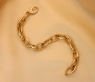 Gold Pur: Glieder Armband „Navette“ in Gelbgold 585 #3