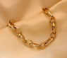 Gold Pur: Glieder Armband „Navette“ in Gelbgold 585 #5