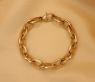 Gold Pur: Glieder Armband „Navette“ in Gelbgold 585 #8