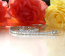 Exquisites Tennis Armband mit Diamanten im Smaragdschliff #9
