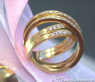 Überkreuzter Diamanten Ring in Gelbgold 750 #6