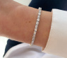 Exquisites Tennis Armband mit Diamanten im Smaragdschliff #6