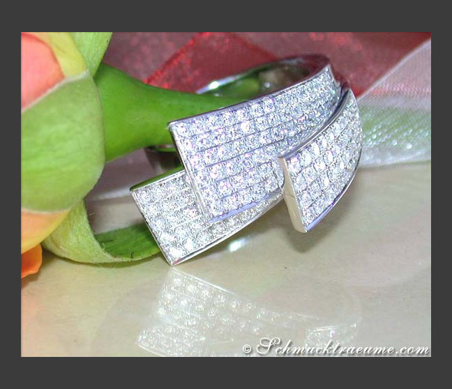 Exklusiver Brillanten Ring im Fächer Design #1 Exklusiver Brillanten Ring im Fächer Design #1