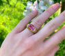 Sensationeller Rosa Turmalin Brillanten Ring "Surprise" #9