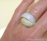 Auffallender Brillanten Ring in Gelbgold und Weißgold #5