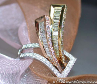 Ausgefallener Diamant Ring im Gürtel Design Ausgefallener Diamant Ring im Gürtel Design