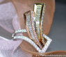 Ausgefallener Diamant Ring im Gürtel Design #1