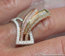 Ausgefallener Diamant Ring im Gürtel Design #8