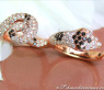 Extravaganter Brillanten Doppel Ring im Schlangen Design #5