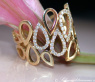 Attraktiver Diamanten Ring im Tropfen Design #3