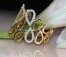 Attraktiver Diamanten Ring im Tropfen Design #4