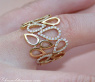 Attraktiver Diamanten Ring im Tropfen Design #7