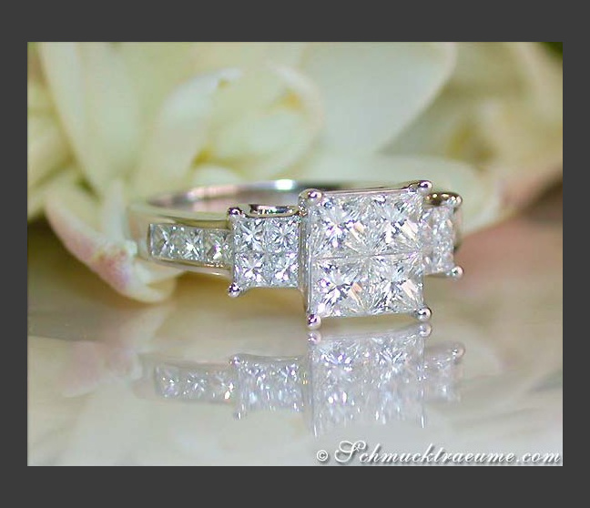Exquisiter Princess Diamanten Ring #1 Exquisiter Princess Diamanten Ring #1