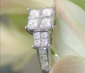 Exquisiter Princess Diamanten Ring #5