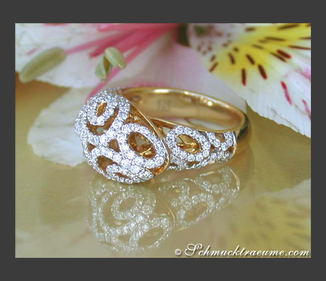 Bezaubernder Brillant Ring in Gelbgold 750 #1 Bezaubernder Brillant Ring in Gelbgold 750 #1