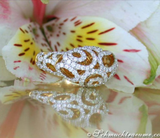 Bezaubernder Brillant Ring in Gelbgold 750