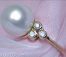 Zeitloser Südseeperle Ring mit Brillanten in Gelbgold 585 #4