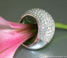Schwerer Diamant Pavé Ring in Weißgold 750 #3