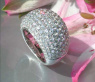 Schwerer Diamant Pavé Ring in Weißgold 750 #6