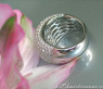 Schwerer Diamant Pavé Ring in Weißgold 750 #7