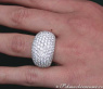 Schwerer Diamant Pavé Ring in Weißgold 750 #4