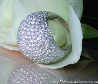 Prächtiger Brillanten Dome Ring Prächtiger Brillanten Dome Ring
