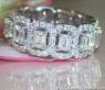 Prächtiger Diamanten Memory Ring (Smaragd & Brillant Schliff) #2